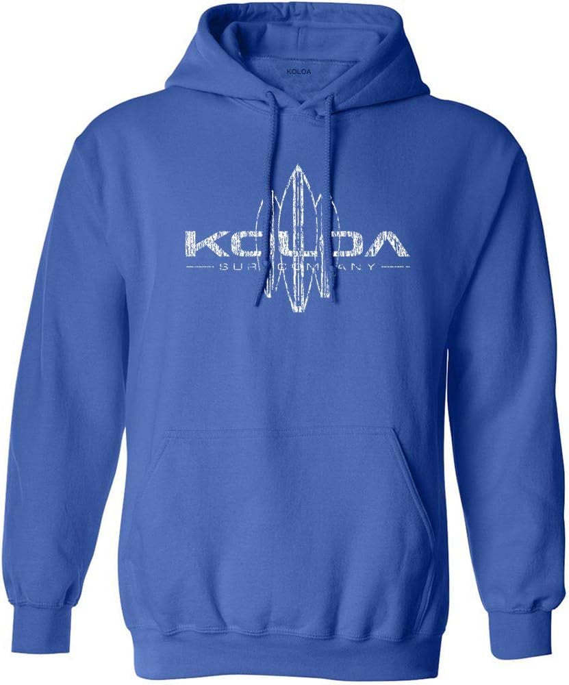 Koloa Surf Company Vintage Surfboard Pullover Hooded Sweatshirts in Small-5Xl