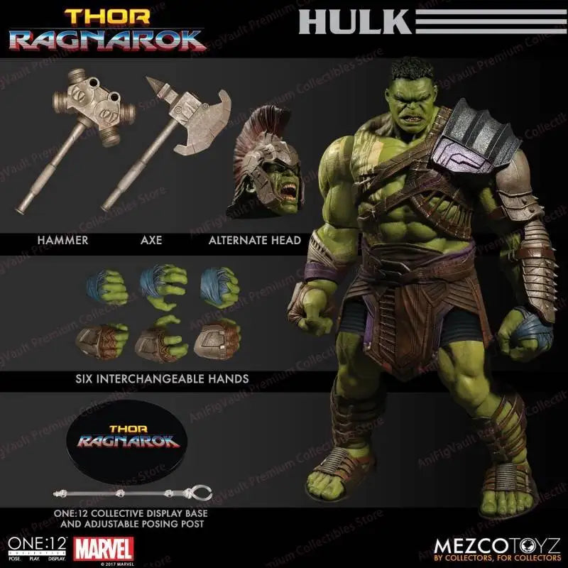 Original Mezco ONE:12 Hulk Anime Action Collection Figures Model Toys Gifts for Kids