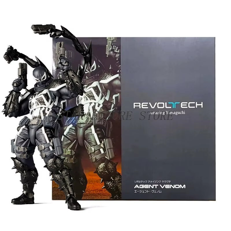 Amazing Yamaguchi Agent Venom Action Figure Eugene Thompson Movable Collection Revoltech Agent Anti-Venom Figurine Model Toys