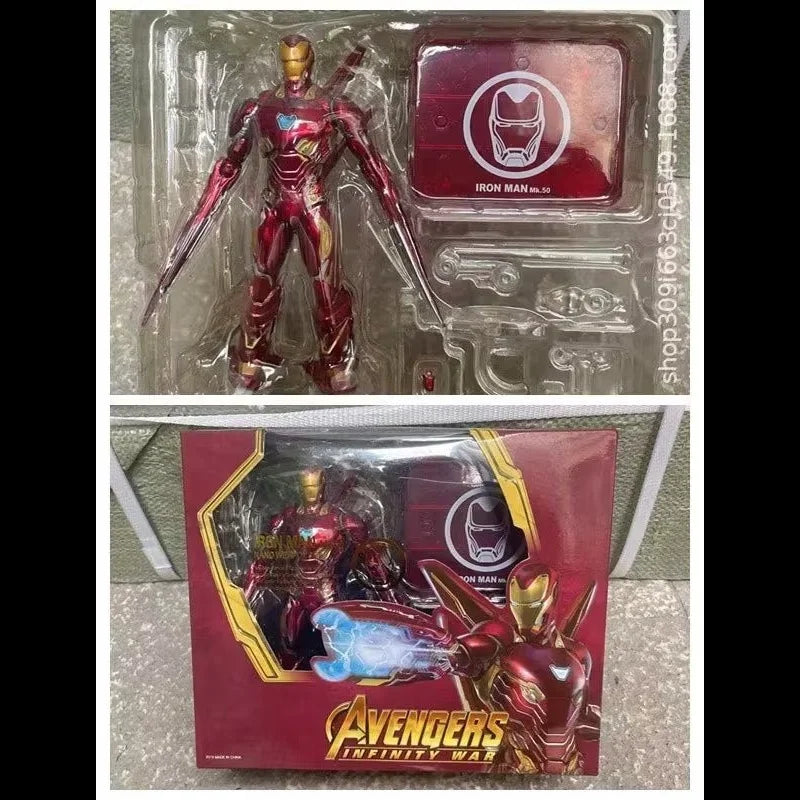 Iron Man Avengers Iron Man MK85 Ironman Action Figure Model Toys Joint Movable Doll Bookshelf Ornament Gift