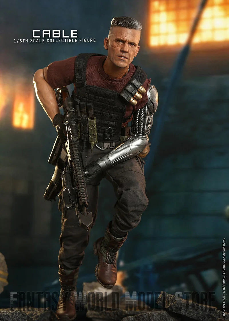 In Stock  MMS583 1/6 Scale Male Soldier Josh James Brolin Cable Nathan 12'' Full Set Collectible Action Figure Model