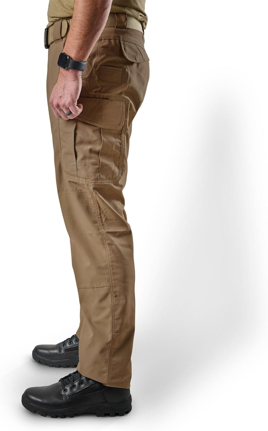 24-7 Series Ascent Work Pants for Men - Stretch Rip-Stop Cargo Utility - Water Resistant - Mens Tactical Pants