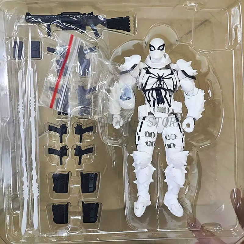 Amazing Yamaguchi Agent Venom Action Figure Eugene Thompson Movable Collection Revoltech Agent Anti-Venom Figurine Model Toys