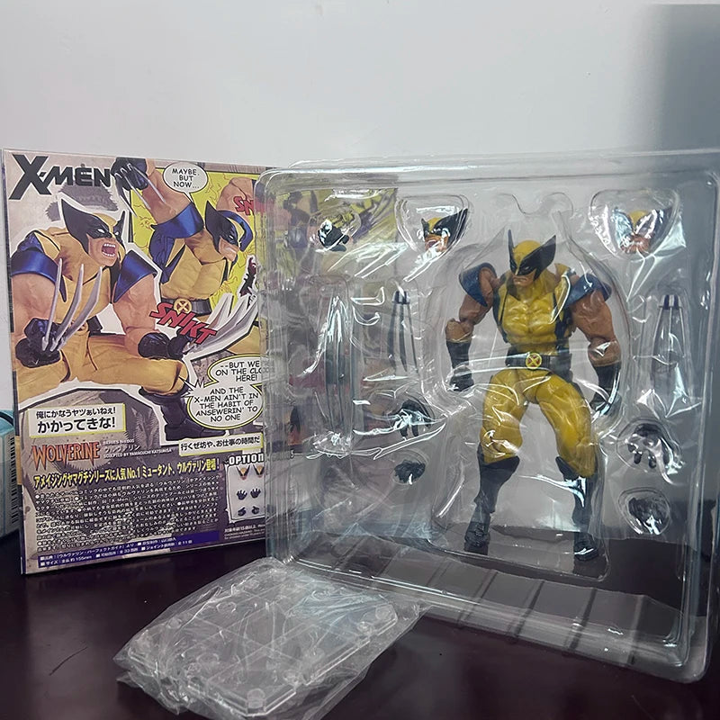 Revoltech YAMAGUCHI Wolverine Action Figure Logan Toys X-Men Model Toys Joint Movable Doll Room Decor Collection Present