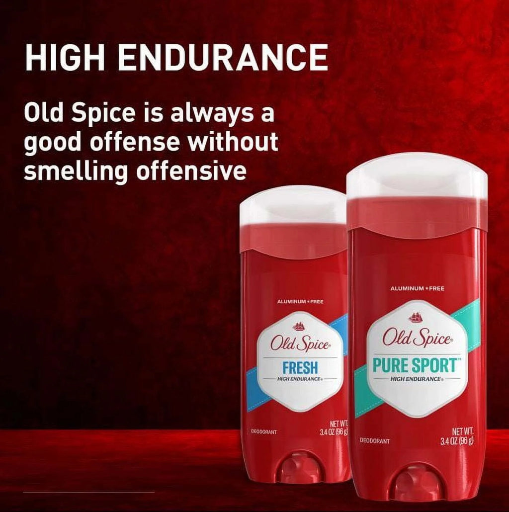 Aluminum Free Deodorant, High Endurance Pure Sport, 3.4 Oz (2 Pack)