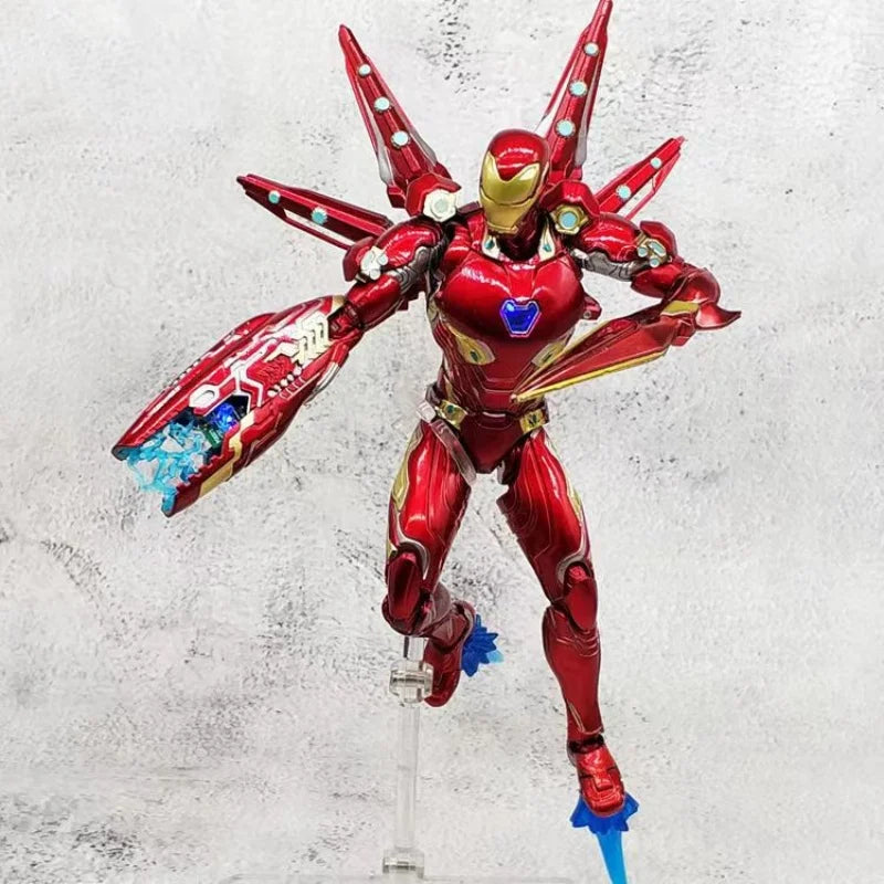 Iron Man Avengers Iron Man MK85 Ironman Action Figure Model Toys Joint Movable Doll Bookshelf Ornament Gift