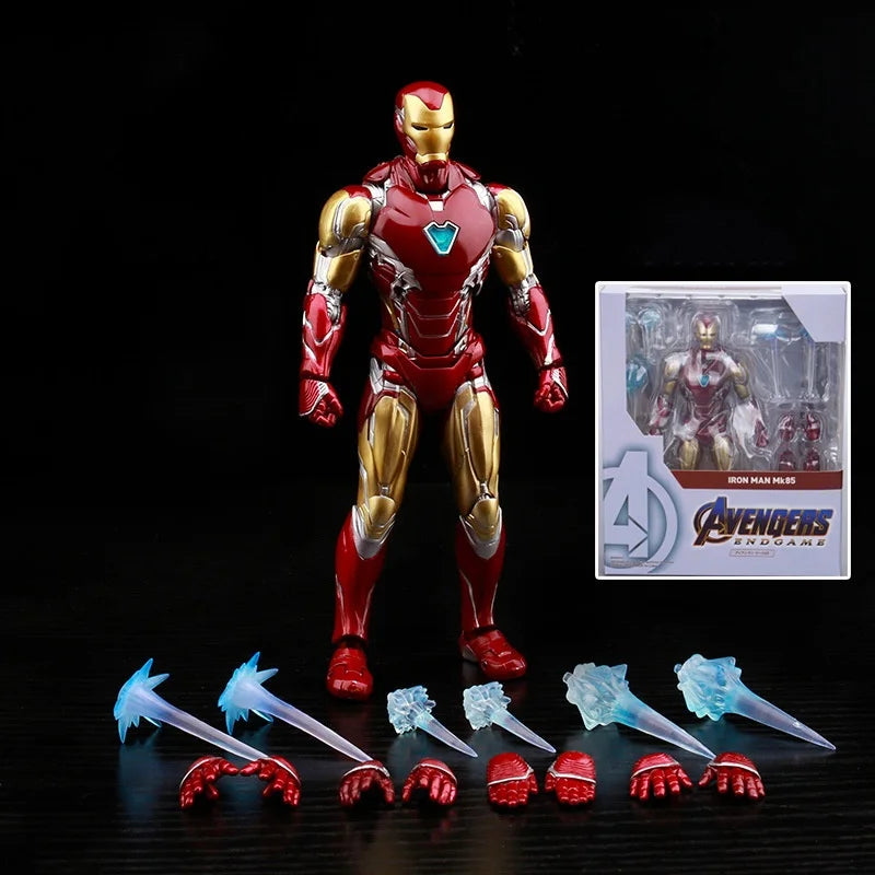 Iron Man Avengers Iron Man MK85 Ironman Action Figure Model Toys Joint Movable Doll Bookshelf Ornament Gift