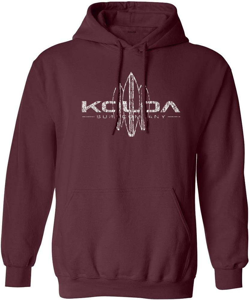 Koloa Surf Company Vintage Surfboard Pullover Hooded Sweatshirts in Small-5Xl