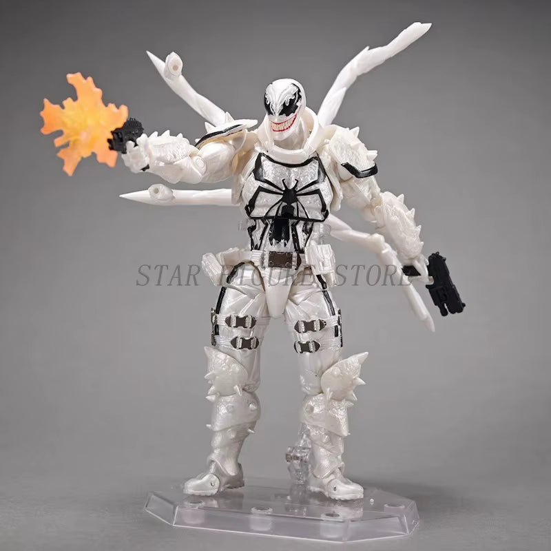 Amazing Yamaguchi Agent Venom Action Figure Eugene Thompson Movable Collection Revoltech Agent Anti-Venom Figurine Model Toys