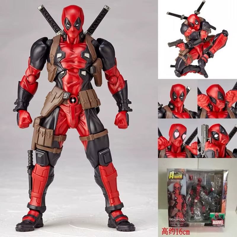 Yamaguchi Revoltech EPIC Deadpool Action Figure Ultimate X-Men Deadpool Super Hero Figure Toys Collectible Model Doll Gifts