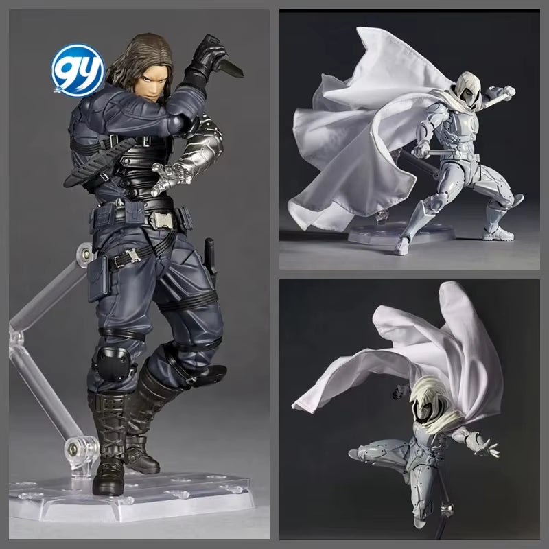 Moon Knight Winter Soldier Revoltech Joint Movable Figure Boxed Collectible Model Action Statue