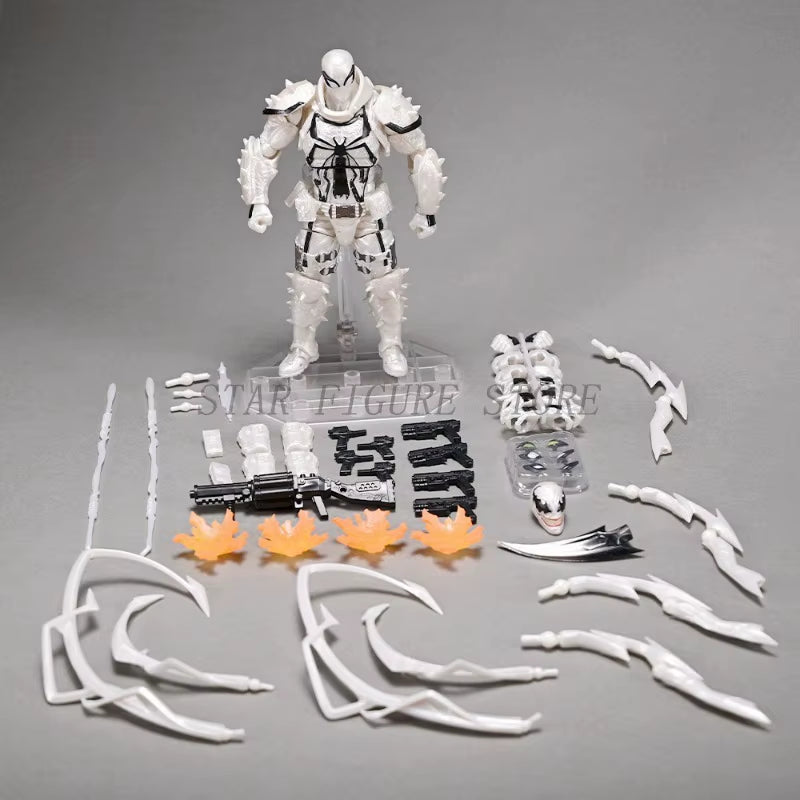 Amazing Yamaguchi Agent Venom Action Figure Eugene Thompson Movable Collection Revoltech Agent Anti-Venom Figurine Model Toys