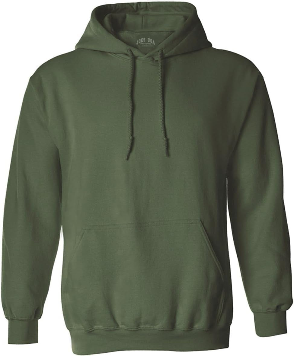 Men’S Fleece Pullover Hoodie – Casual Hooded Sweatshirt, 75 Colors, Sizes S-6XL & Tall LT-4XLT